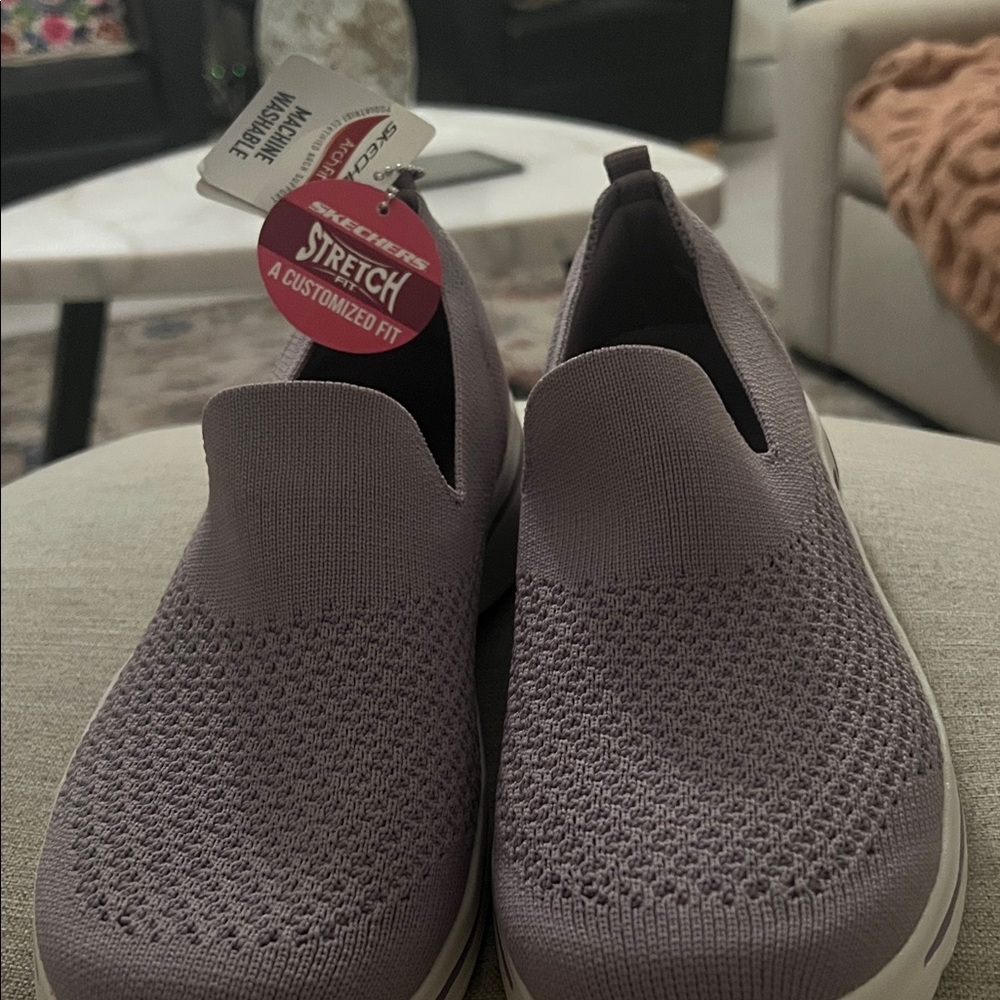 Women's Slip-On Knit Shoes - Purple